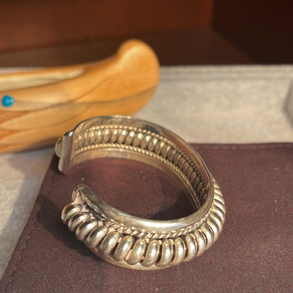 Handmade Sterling Silver Rope Style Bracelet Cuff NWOT - Picture 11 of 13